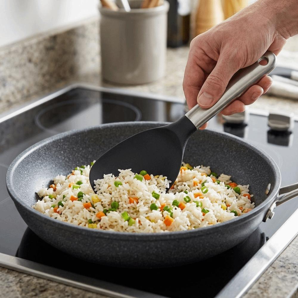 Жаропрочная ручка Ложка Антипригарная Лопатка для риса Экологичная Кухонная Ложка Домашняя кухня