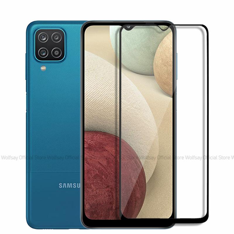 2/4 шт. Закаленное стекло для Samsung Galaxy A22 4G Защитное стекло для экрана Samsung Galaxy A12 A22 A32 A52 Полный клей Защитная пленка для телефона