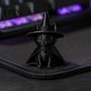Маленькая скульптура для кабинета, Готический колпак ведьмы, Фигурка черного кота, 3D-печатный плащ волшебника, Котёнок, Универсальное мягкое декоративное изделие, Жуткий