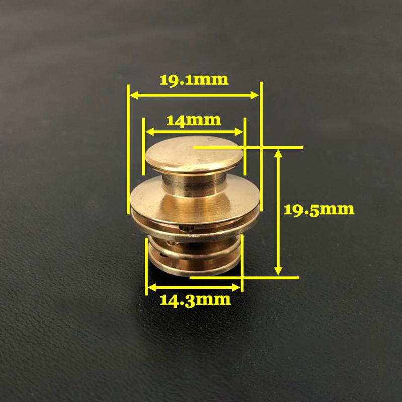 Brass Mortise Clip Buckles Lock Bag Briefcase Spring Lock Snap Decorative Clasps