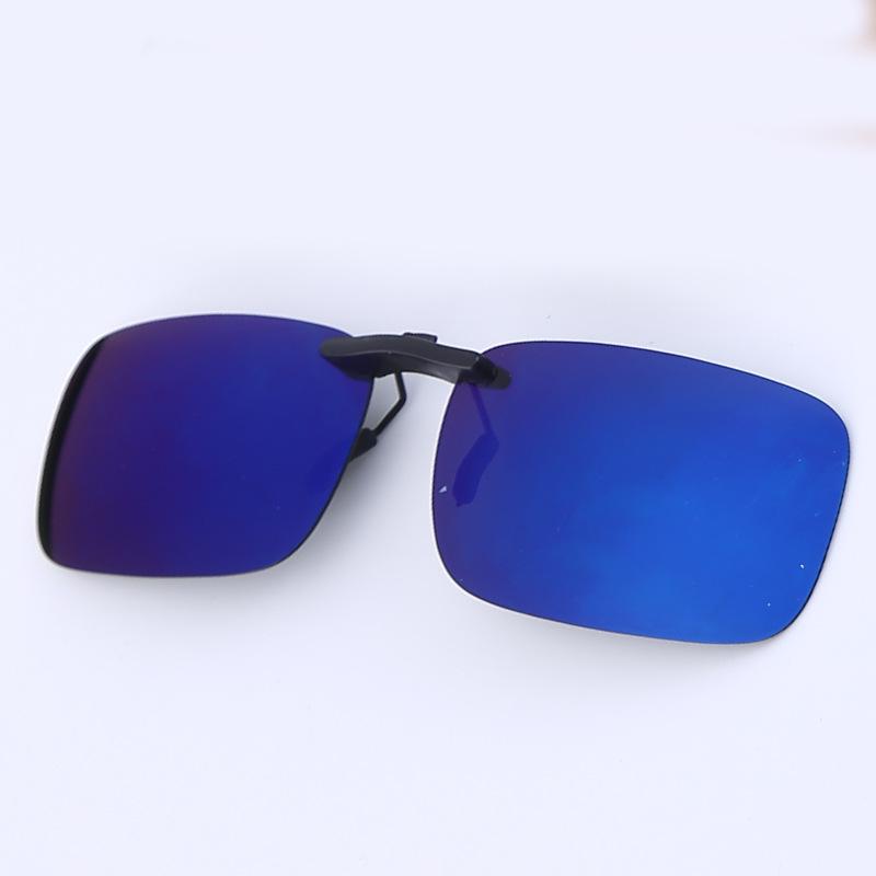 Non-polarized Ultralight Small Clip On Sunglasses Anti-glare Men Day Night Vision Lens Car Driving Glasses