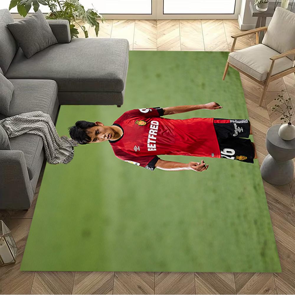 Football Player Jersey Floor Rug Office Rug Suitable for Study room Foyer Decorate room Dormitory Antislip Carpet Anime Office Decor