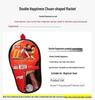 Double Happiness DHS Type II Table Tennis Set: 2 Beginner Rackets (Straight & Penhold Grips) + 1 Ball