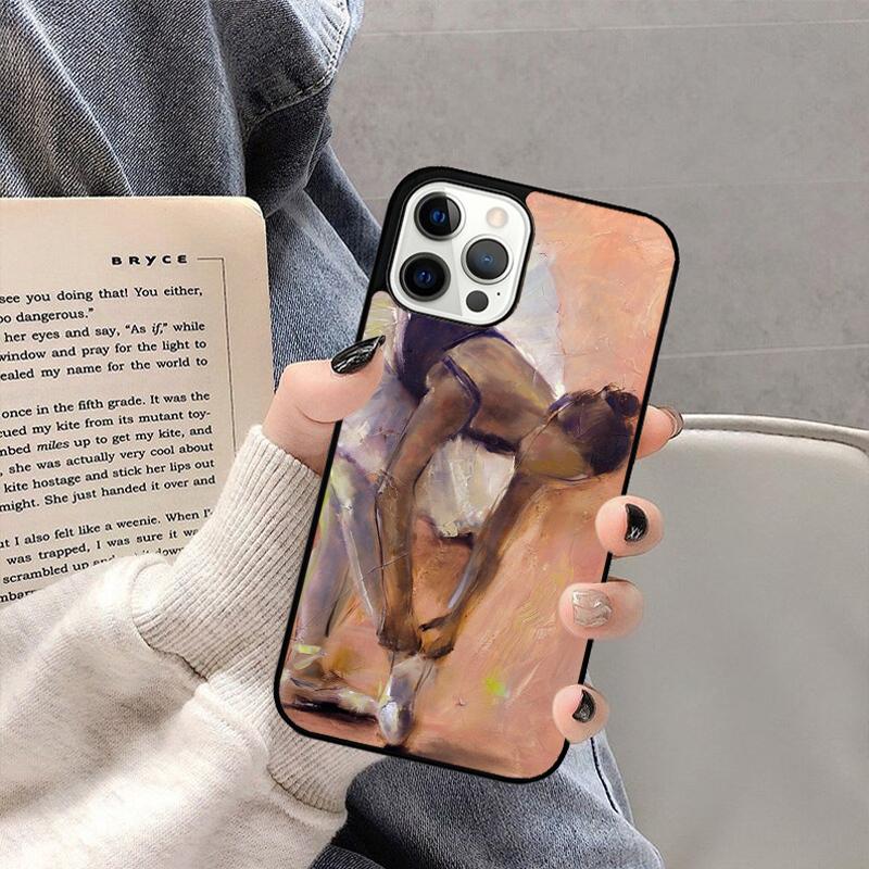 Чехол для телефона Балерина Танцовщица для iPhone 17 Air 16 15 14 plus 11 12 13 Pro Max coque Чехол