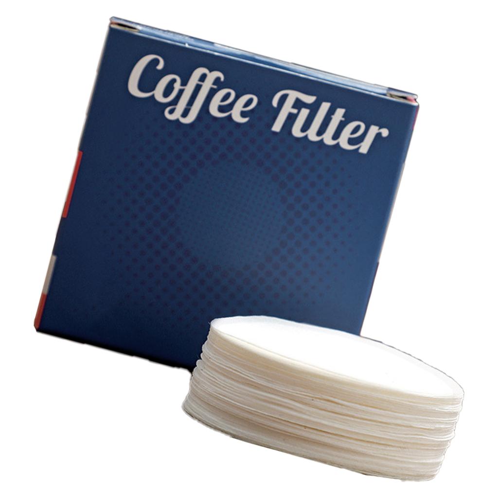 100 шт. неотбеленных кофейных фильтровальных бумаг для эспрессо-машины, термостойкие кофейные фильтры, аксессуары для бариста