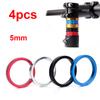 Bike 4pcs/set Bike Stem Handlebar Gasket Front Fork 5mm Washer Spacer Bike Headset Ring Spacing Pad