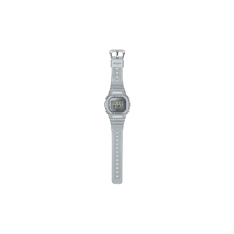 Casio Серия G-SQUAD 200 метров водонепроницаемые цифровые Кварцевые полимерный ремешок унисекс серебристый циферблат DW-5600FF-8JF