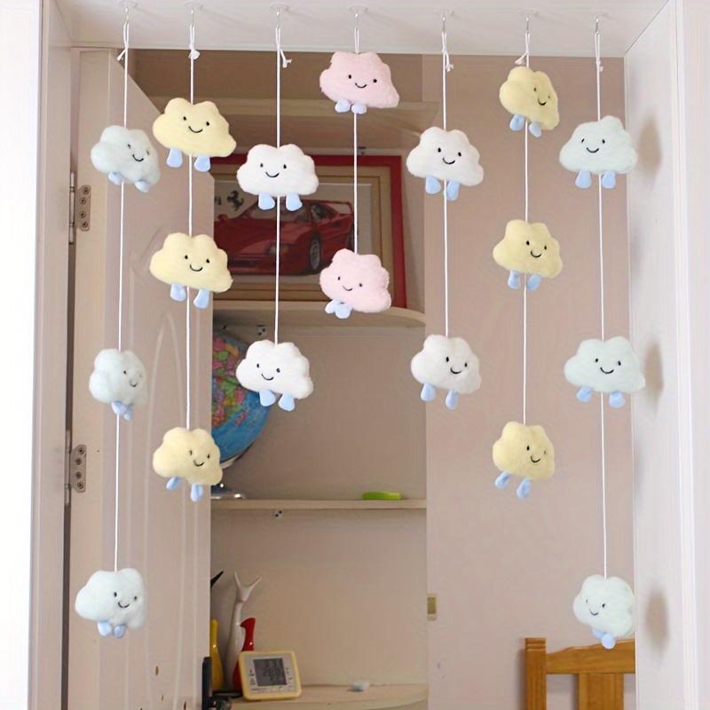 1set Felt Hearts Hanging Decorations Artistic Decor Cute Heart Curtains For Room Partition Girl's Heart Dreamy Cloud Aesthetic Design Home
