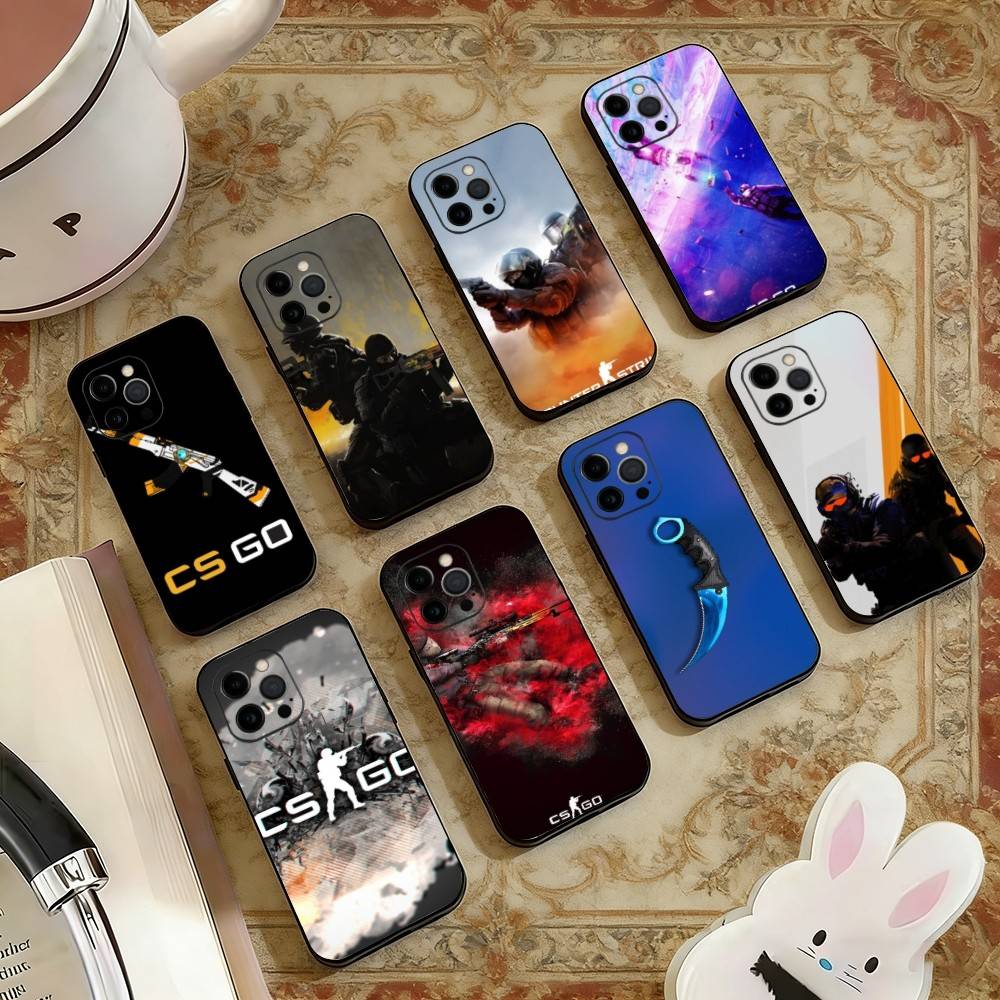 Чехол для телефона Counter Strike CS GO GO для iPhone 17, 16, 15, 14, 13, 12, 11 Plus, Pro Max, Другие Мягкий Черный Чехол