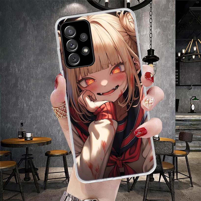 Химико Тога Моя Геройская Мода Мягкий Чехол Для Телефона Для Samsung Galaxy A12 A22 A32 A52 A72 A02S A51 A50S A71 A70 A31 A20S Note 20 Ultra