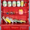 Miniature Sturdy Wood Bookcase 1 12 Scale Dollhouses Furniture Three Layers Cabinet Accessory for Pretend Play Toy