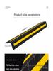 High-End Rubber Wall Corner Protector: Anti-Collision Strip for Interiors, Airports, Garages, and Parking Lots