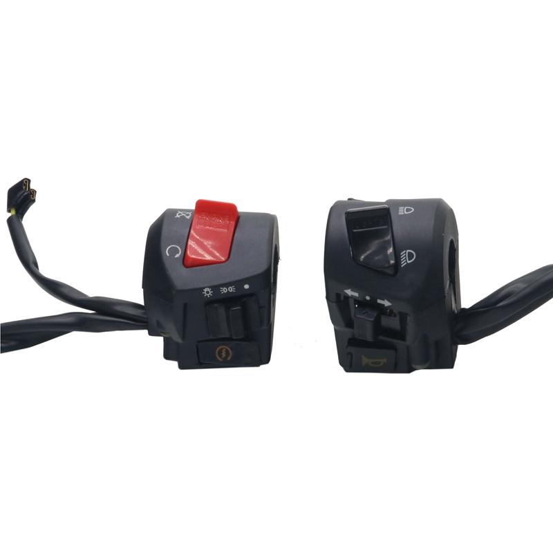 LMoDri 22 мм мотоциклетный левый и правый переключатель, звуковой сигнал, электрическая противотуманная фара, кнопка запуска