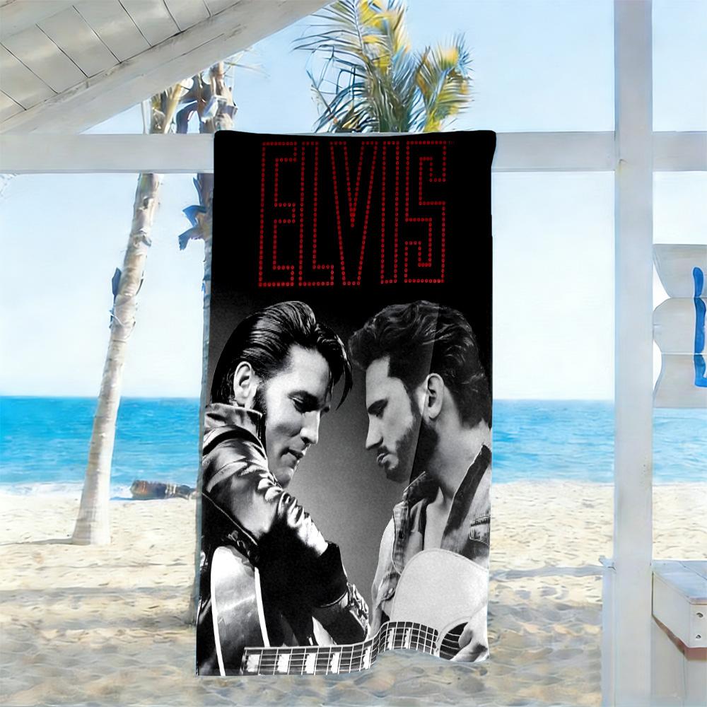 Elvis Presley Beach Towel Quick-Dry Soft Microfiber Comfortable Lightweight
