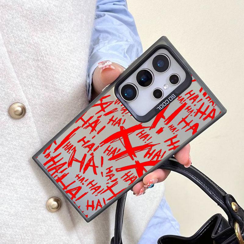 Для Samsung Galaxy S25 S24 S23 S22 Ultra Plus S21 S23 S24 FE Лазерный Чехол для Телефона Простой Скелет Человеческая Кость Милый Ударопрочный Чехол