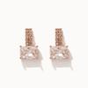 Jlauren 01M01608 Rose Gold Cubic Zirconia Earrings