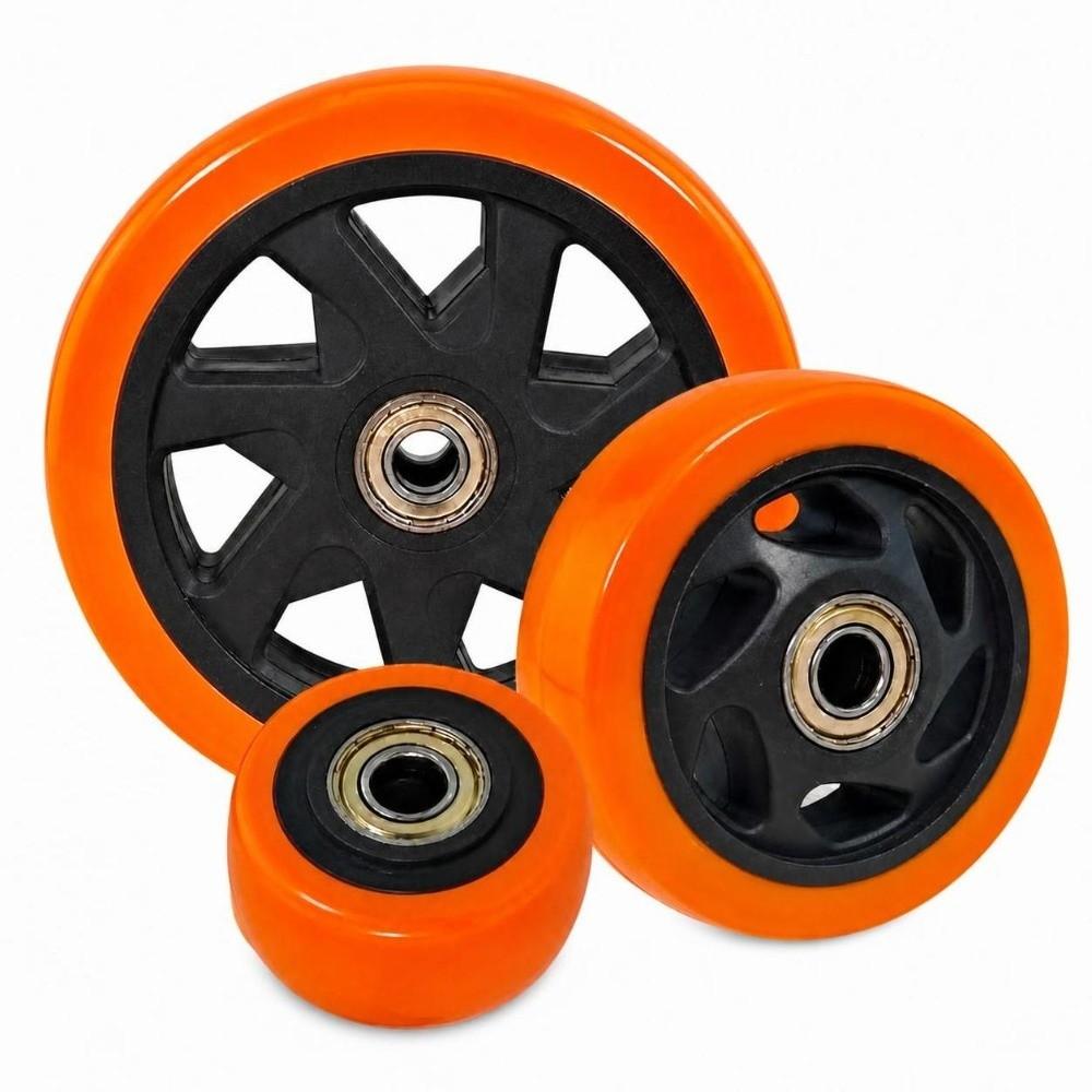 High Load Capacity Trolley Wheel Double Bearings Replacement Wheel Heavy Duty Application