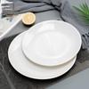 White Melamine Round Buffet & Bone Dish Plate