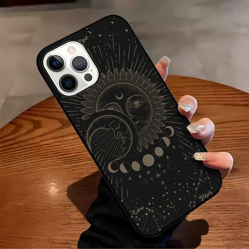 Suns Moons Clouds Astrological Phone Case For iPhone 17 Air 16 15 14 13 12 11 Pro Max Max Plus Bumper Case Cover