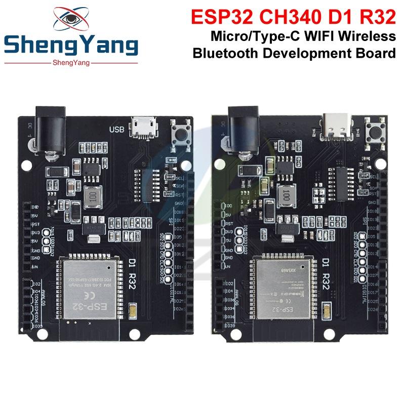 Type-c / MICRO USB ESP32 Для Wemos D1 Mini Для Arduino UNO R3 D1 R32 WIFI Беспроводная Bluetooth Плата разработки CH340 4M Памяти