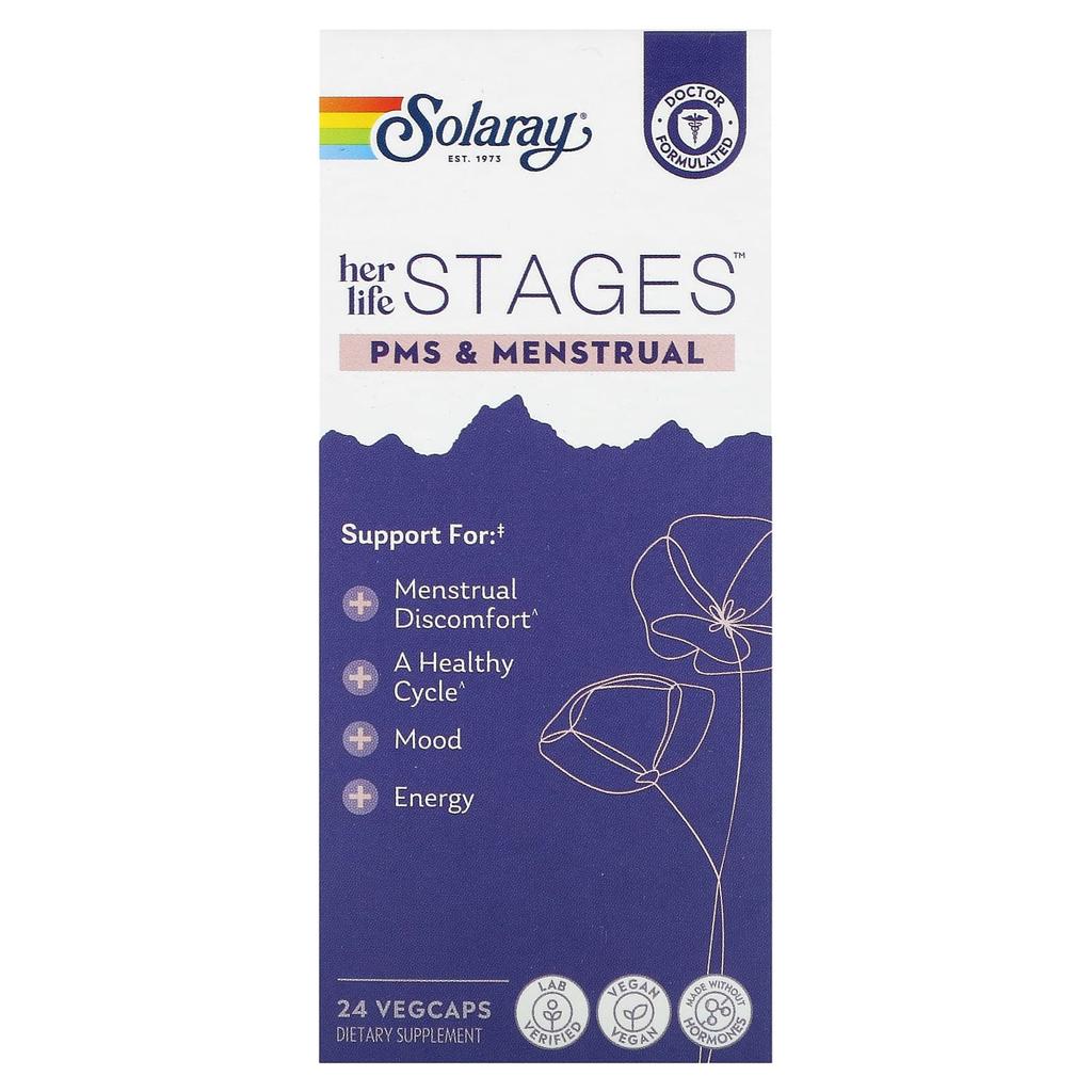 Her Life Phase, Premenstrual Syndrome and Menstruation, Veggie Capsules 24