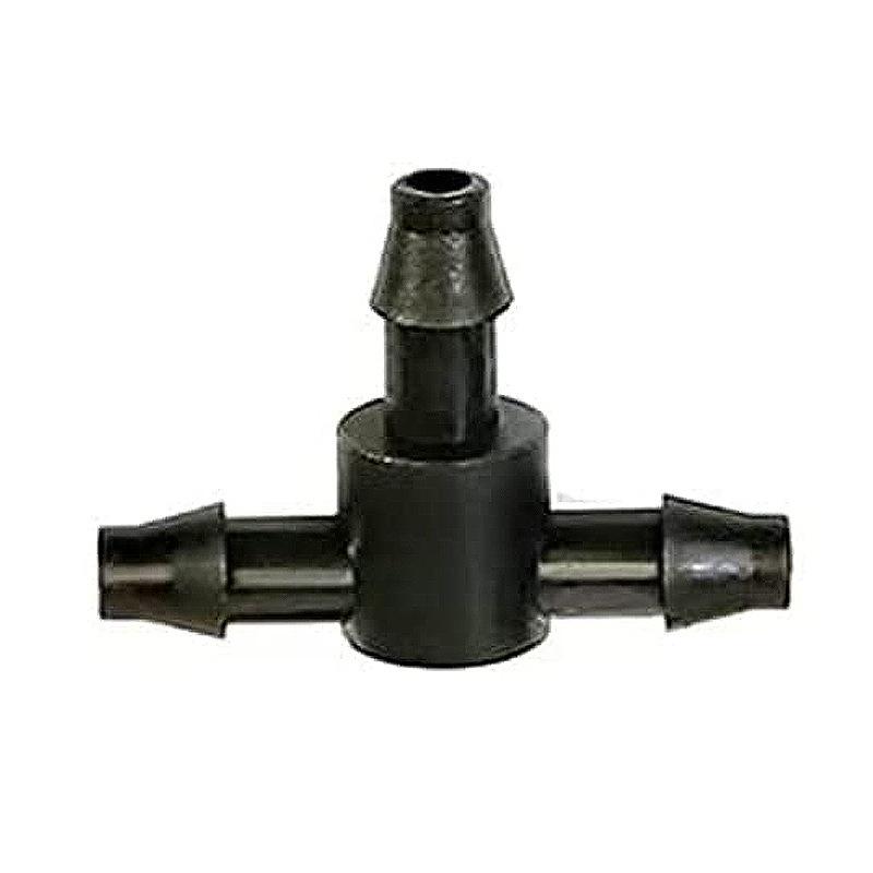 4/7 PVC Cross Barbed Tee Micro-Spray Irrigation Connector for Garden Drip Systems