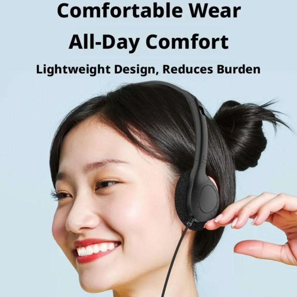 3.5MM Headworn Wired Headset Wired Wired Headworn Earphones Cellular Wired Headset Students