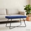 Bench Police Blue 80 x 40 x 45 cm Velvet