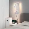 OEING Настенный светодиодный светильник для чтения у кровати с USB