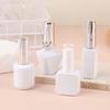 8/10/12/15Ml Empty Glass Nail Gel Bottle Matt White Filling Nail Polish Glue Sealing Basic Oils Light-Resistant Good Storage
