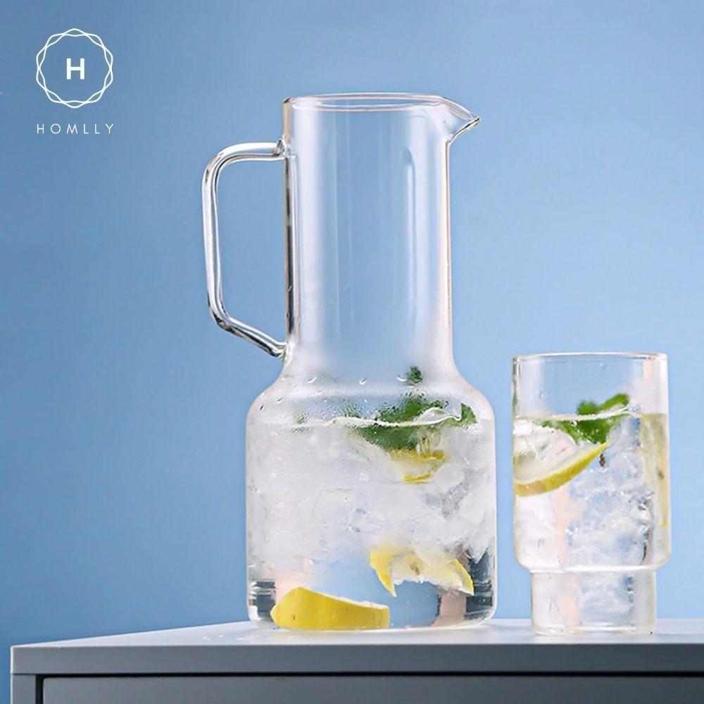 HOMLLY Кутто Боро Графин для воды и сока и стаканы (X2ШТ)
