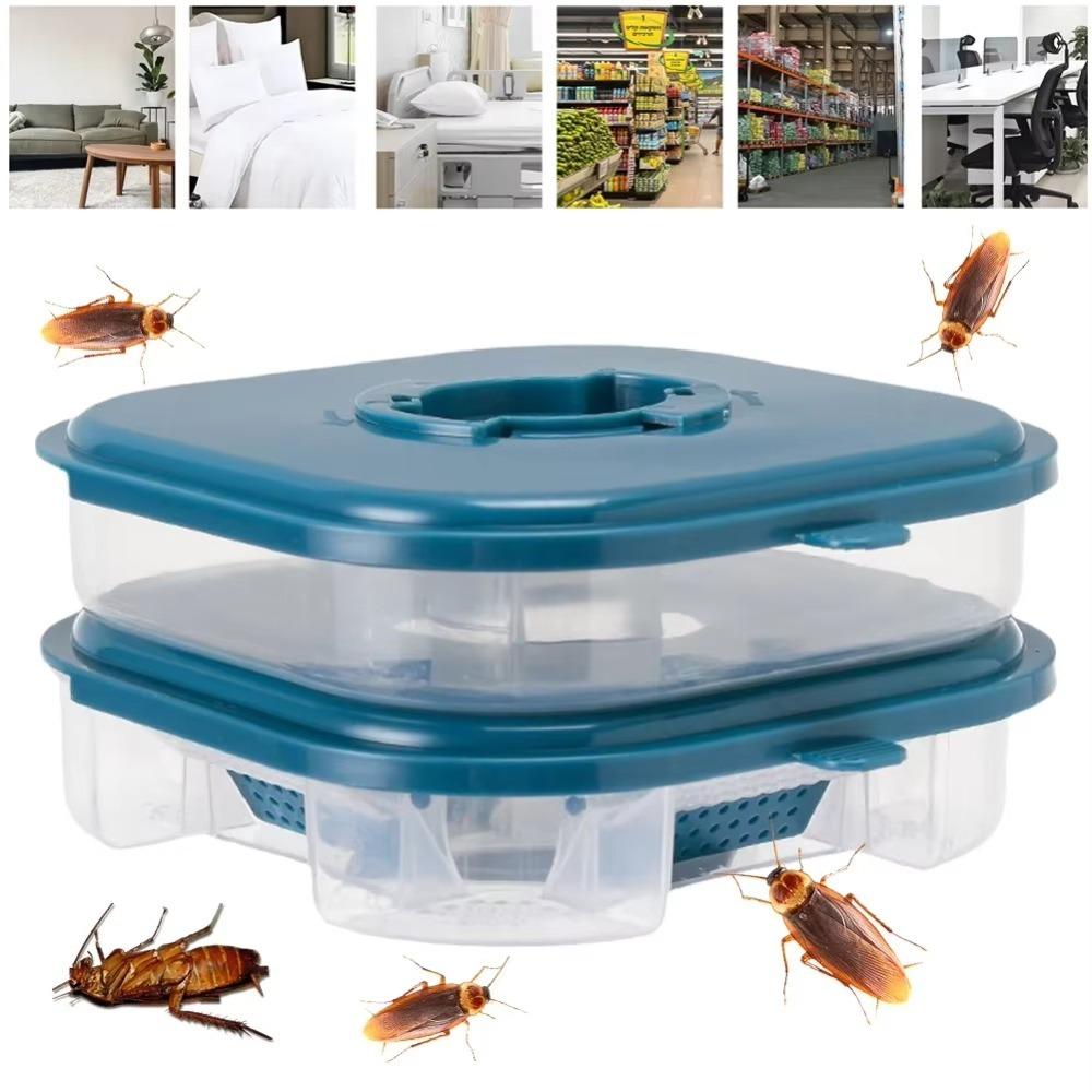 Household Drop-proof Kitchen Cockroach Trap Box Cockroach Killer Traps Bugs Catcher Insect Catcher