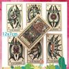 Tattoo Tarot Card | Big Size 12*7 Cm | Fortune Telling Game | Divination Cards | with Paper Guide Book English Version | Original Size Tarot