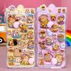 3D Пухлые Наклейки Панда Кролик Медведь Животное Сквиши Наклейки для Детей Милые Наклейки Пузырьки для Поделок Декор для Чехла Телефона