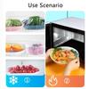 100Pcs Disposable Food Cover Elastic Plastic Wrap Food Grade Lids for Fruit Bowls Cups Caps Dustproof Bag