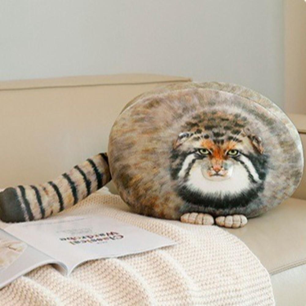 Super Soft Cat Plush Toy Lifelike Simulation Cat Pillow Kawaii Pallas Cat Toy Children Gifts