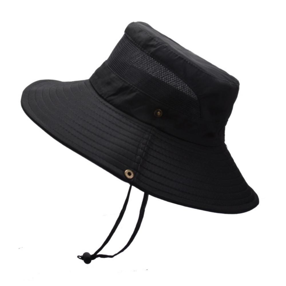 Adjustable Fisherman Hat Big Eaf Mountaineering Hat Portable Sunshade Hats Unisex