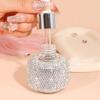 Leakproof Glass Dropper Bottles Rhinestone Inlaid Perfume Container  Travel