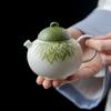 Rock and Mineral Glaze Stacking, Daisy Ceramic Teapot, Single Pot with Ball Hole Filtration, Kung Fu Tea Set, Underglaze Color Tea Separation