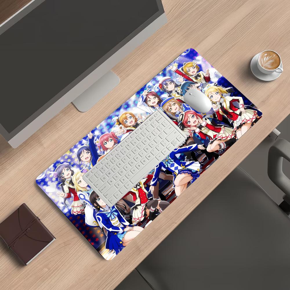 Love Live! School Idol Project Large Mousepad Pc Gaming Mouse Pads Laptop Desk Mats Carpet Big Mousepepad Rug Keyboard Long Pad