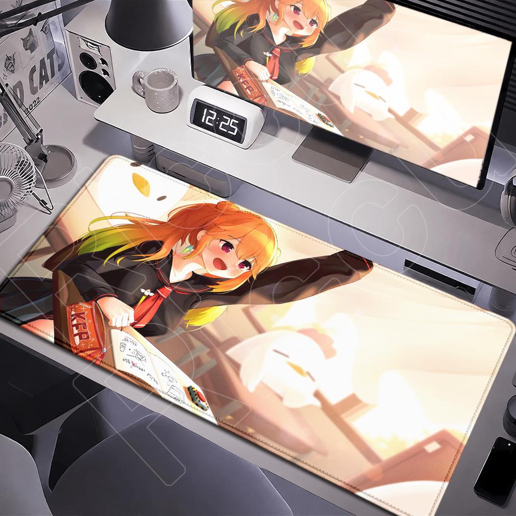 900x400 мм Моющийся Hololive Vtuber Takanashi Kiara Коврик для мыши XXL Расширенный коврик для стола Mauspads Офисный шкаф Ковер для скорости