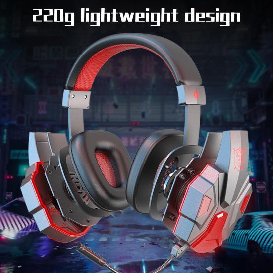 Классный внешний вид стерео игровая гарнитура шумоподавляющие наушники с микрофоном светодиодная подсветка объемный Bluetooth-совместимые наушники 5.1