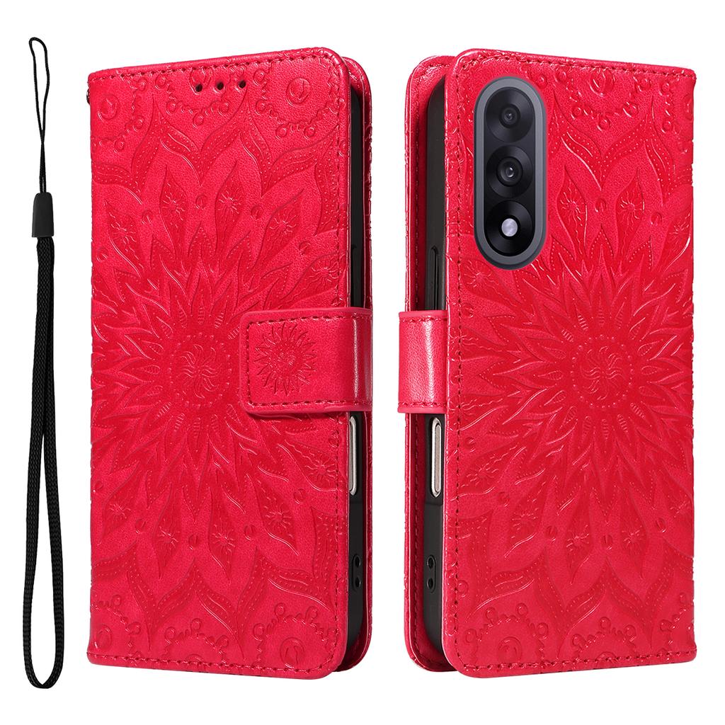 For OnePlus Nord 5 5G/OnePlus Ace 5 Ultra 5G Leather Wallet Case Sunflower Imprinted Phone Cover