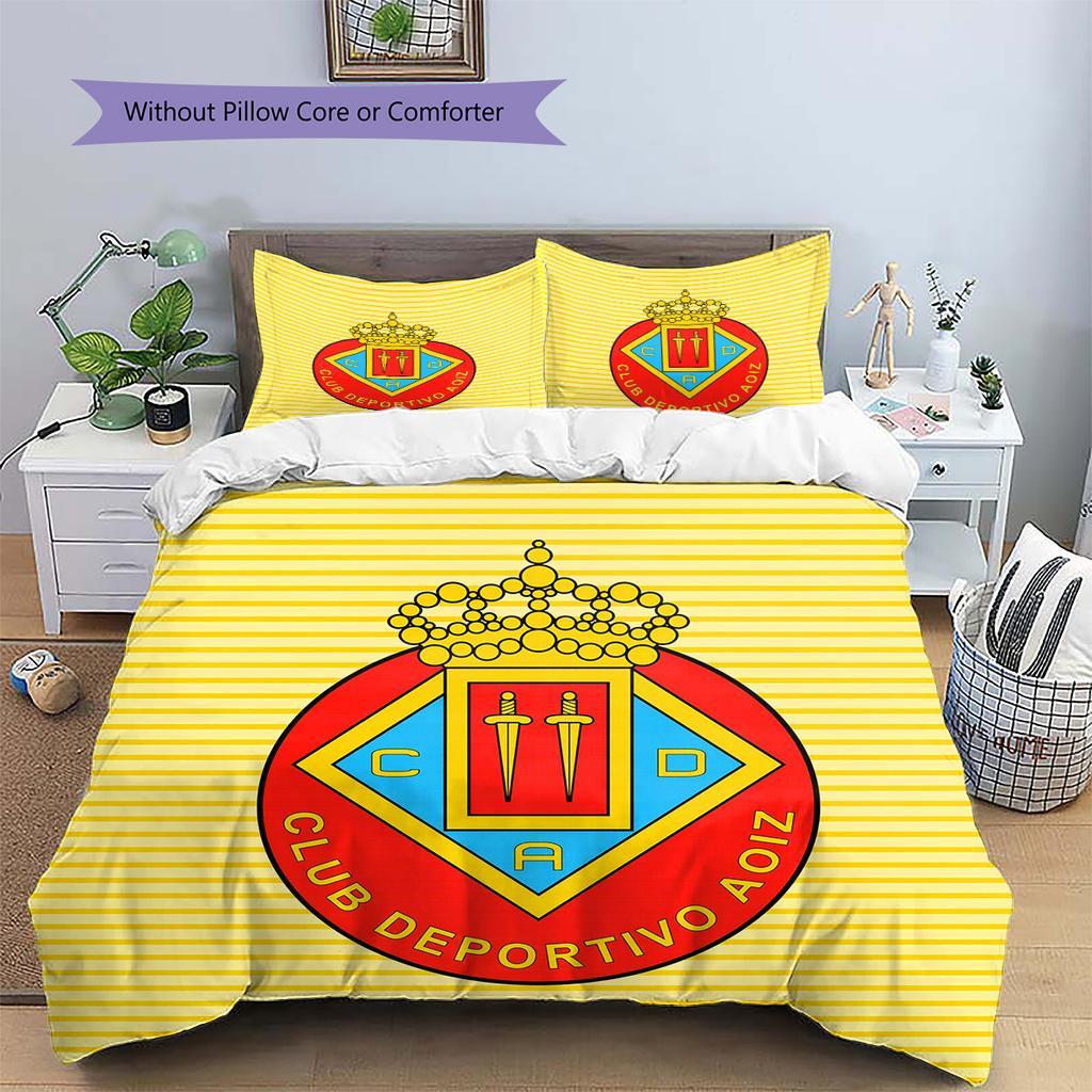 CD Aoiz Pattern Bedding Quilt Set Home Decoration Gift (1 * duvet cover + 2 * pillowcase without core)