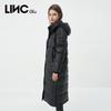 Jinyujie Women's Winter Hooded Thickened Long Down Puffer Jacket