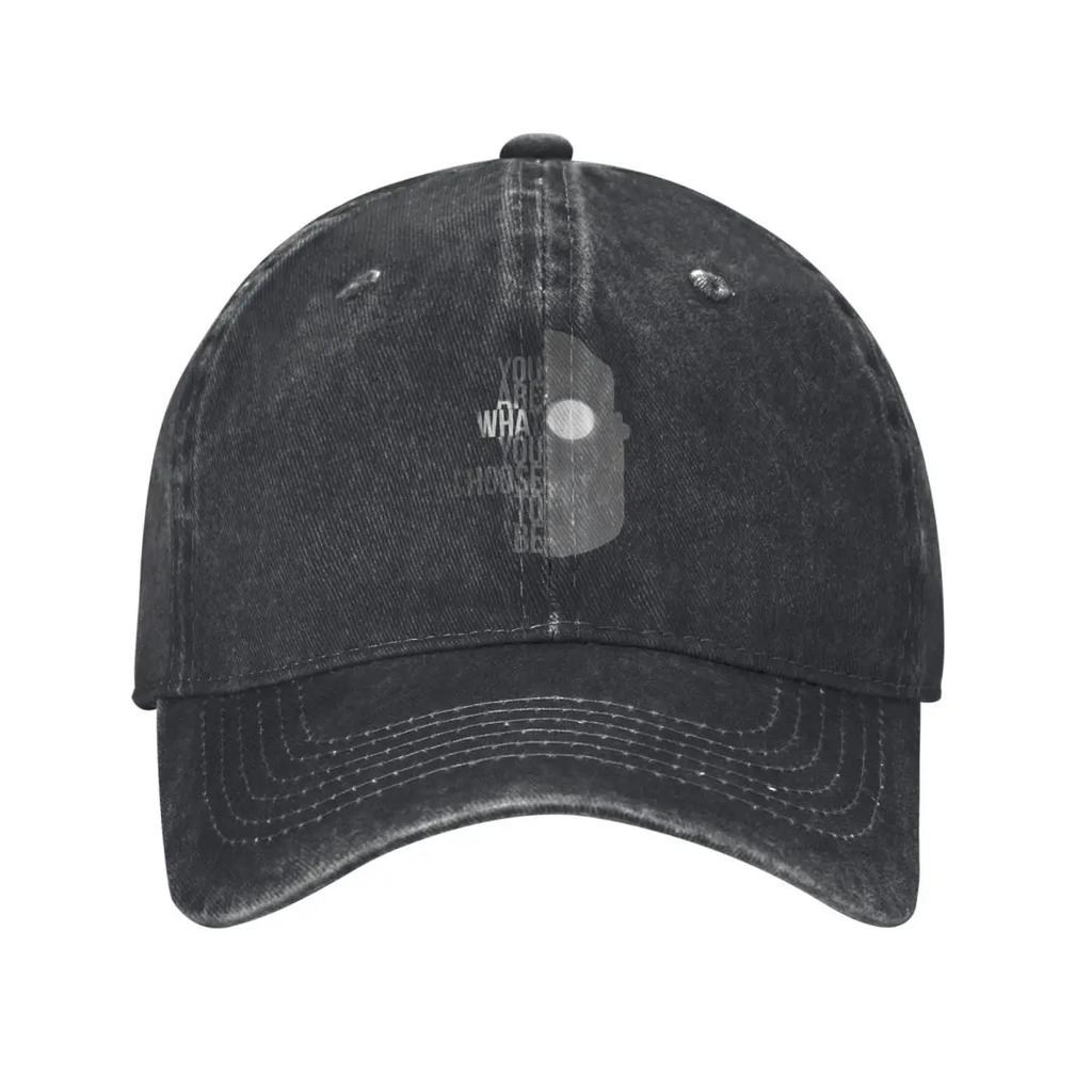 Choose To Be Giant The Iron Giant Cartoon Design denim Hat Durable for All Seasons Mens Hats Womens Baseball Cap
