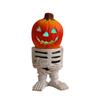 Halloween LED Light Pumpkins Knight Desktop Ornaments Decorative Glowing Small Pumpkins Head Ghost Resin Garden Decoration