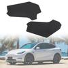 2pcs Car Central Control Two Side Fuzzy Surface Anti Kick Pad For Tesla Model Y Dirt Resistant Mat Easy Clean Parts