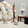 1:12 1:6 Scale Mini Dollhouse Accessories Miniature Hat And Coat Rack Stand Book Clothes Hanger Set Tiny Stuff for Dollhouse Bedroom