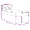 Box Spring Bed with Mattress Dark Gray 80 x 200 cm Fabric